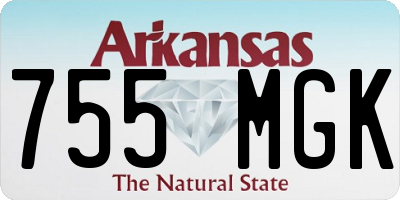AR license plate 755MGK