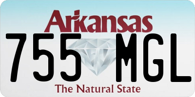 AR license plate 755MGL