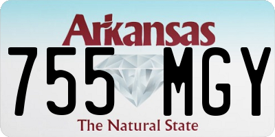 AR license plate 755MGY