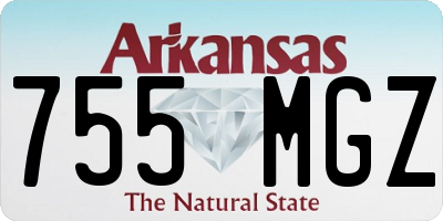 AR license plate 755MGZ
