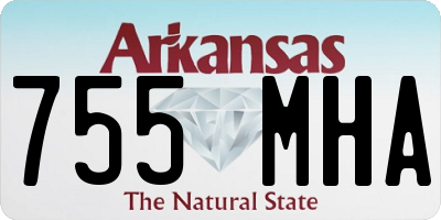 AR license plate 755MHA
