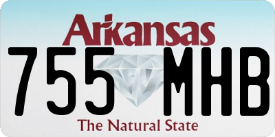 AR license plate 755MHB