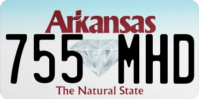 AR license plate 755MHD