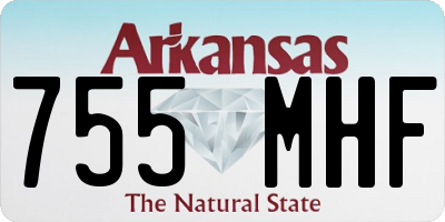 AR license plate 755MHF