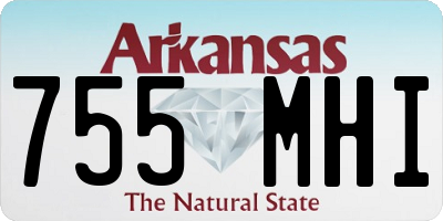AR license plate 755MHI