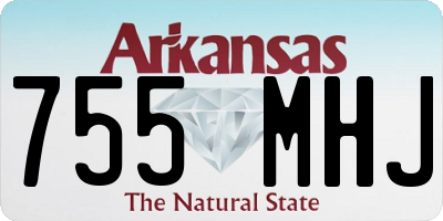 AR license plate 755MHJ