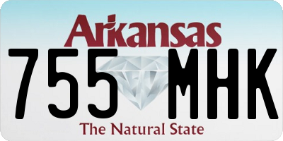 AR license plate 755MHK