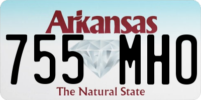 AR license plate 755MHO