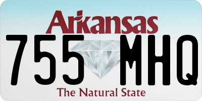AR license plate 755MHQ