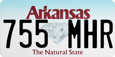 AR license plate 755MHR