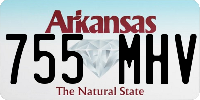 AR license plate 755MHV