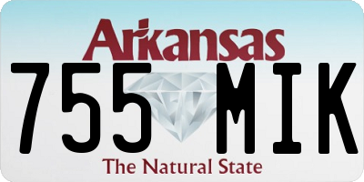 AR license plate 755MIK