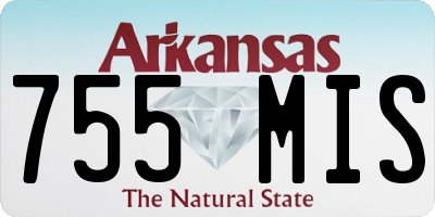 AR license plate 755MIS