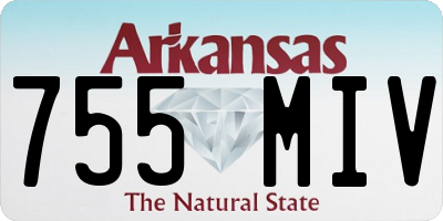 AR license plate 755MIV
