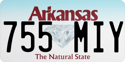 AR license plate 755MIY