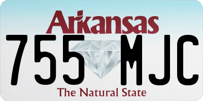 AR license plate 755MJC