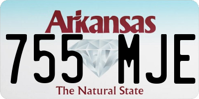 AR license plate 755MJE