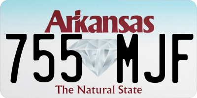 AR license plate 755MJF