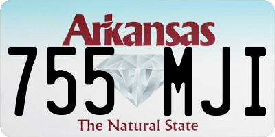 AR license plate 755MJI