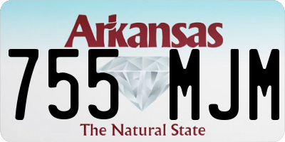AR license plate 755MJM