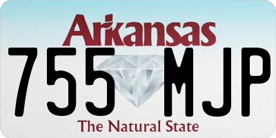 AR license plate 755MJP