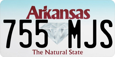 AR license plate 755MJS