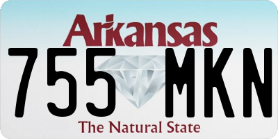 AR license plate 755MKN