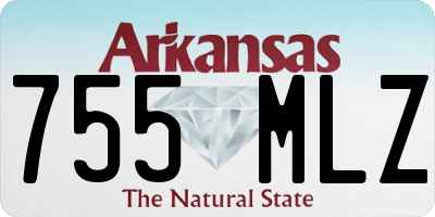 AR license plate 755MLZ