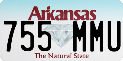 AR license plate 755MMU