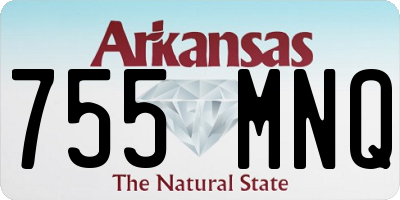 AR license plate 755MNQ