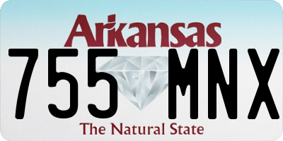 AR license plate 755MNX