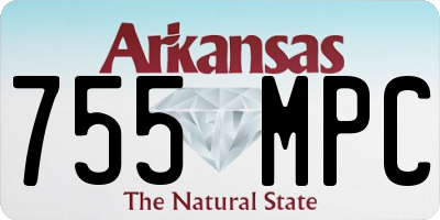 AR license plate 755MPC