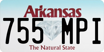 AR license plate 755MPI