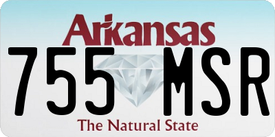 AR license plate 755MSR