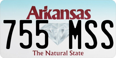 AR license plate 755MSS
