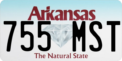 AR license plate 755MST