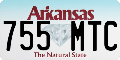 AR license plate 755MTC