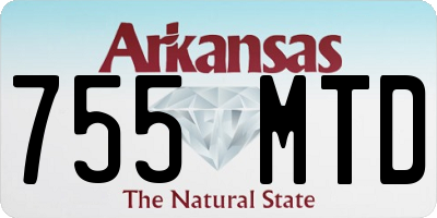 AR license plate 755MTD