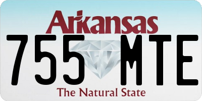 AR license plate 755MTE