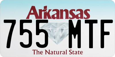 AR license plate 755MTF