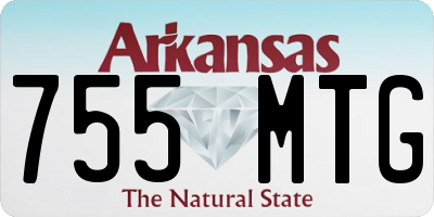 AR license plate 755MTG