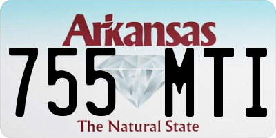 AR license plate 755MTI