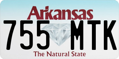 AR license plate 755MTK