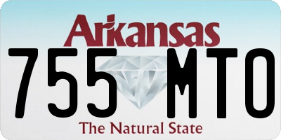 AR license plate 755MTO