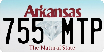 AR license plate 755MTP