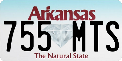 AR license plate 755MTS