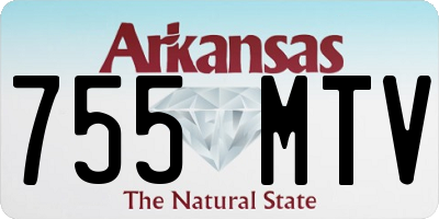 AR license plate 755MTV