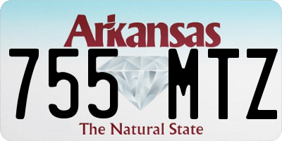 AR license plate 755MTZ
