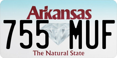 AR license plate 755MUF
