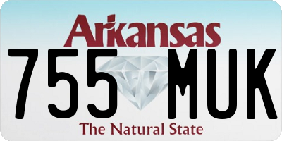 AR license plate 755MUK